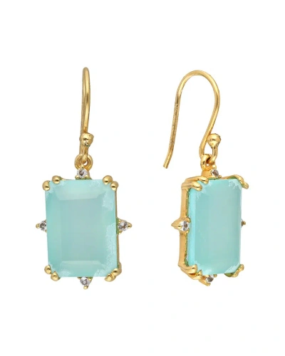 Tiramisu 14k Over Silver 16.15 Ct. Tw. Gemstone Earrings In Gold
