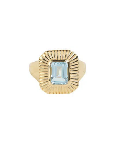 Tiramisu 14k Over Silver 1.85 Ct. Tw. Sky Blue Topaz Ring In Gold