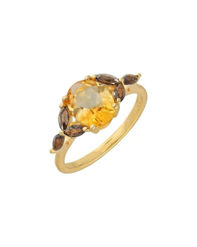 Tiramisu 14k Over Silver 2.05 Ct. Tw. Gemstone Ring In Gold