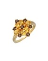 Tiramisu 14k Over Silver 2.45 Ct. Tw. Gemstone Ring