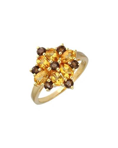 Tiramisu 14k Over Silver 2.45 Ct. Tw. Gemstone Ring In Gold