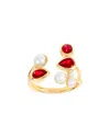 Tiramisu 14k Over Silver 2.24 Ct. Tw. Lab-grown Gemstone Solitaire Ring In Gold