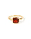 Tiramisu 14k Over Silver 2.32 Ct. Tw. Garnet Solitaire Ring In Gold