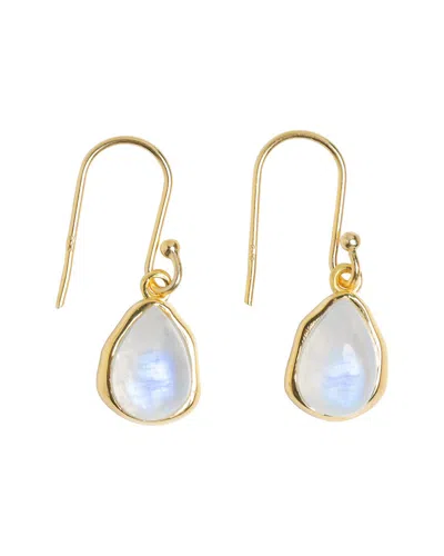 Tiramisu 14k Over Silver 4.50 Ct. Tw. Rainbow Moonstone Earrings In Gold