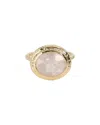 Tiramisu 14k Over Silver 4.65 Ct. Tw. Rose Quartz Ring