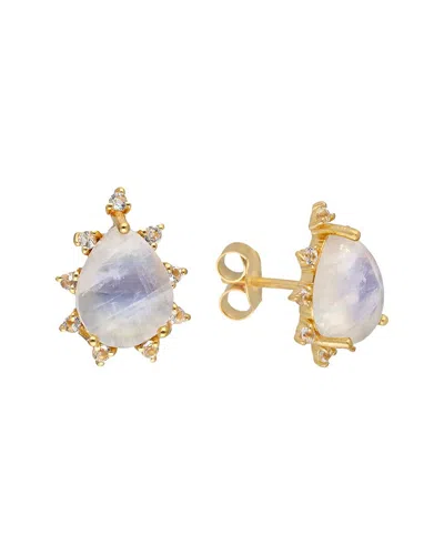 Tiramisu 14k Over Silver 5.13 Ct. Tw. Gemstone Earrings In Gold