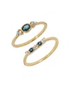 Tiramisu 14k Plated 0.54 Ct. Tw. Gemstone Ring