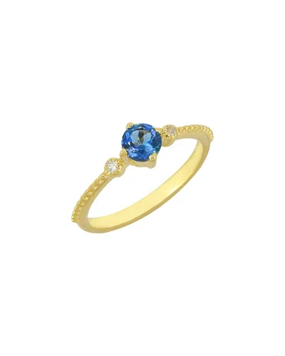 Tiramisu 14k Plated 0.60 Ct. Tw. Gemstone Ring In Gold