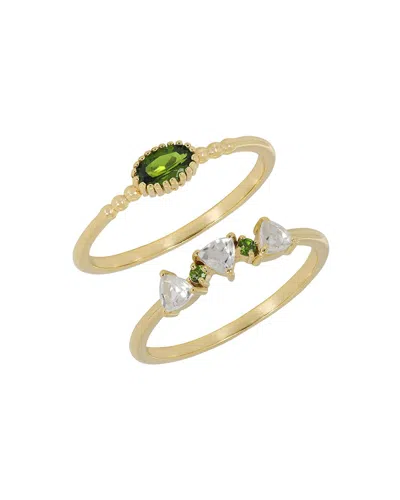 Tiramisu 14k Plated 0.74 Ct. Tw. Chrome Diopside