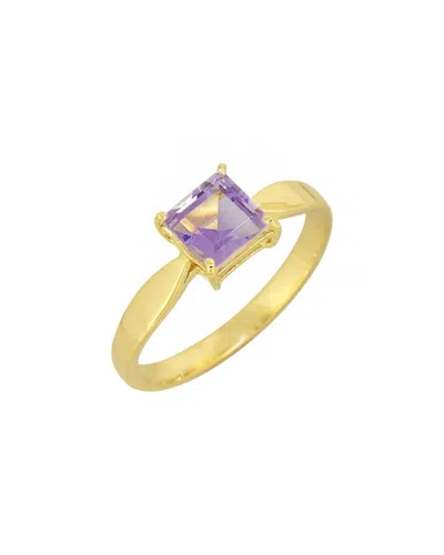 Tiramisu 14k Plated 0.75 Ct. Tw. Amethyst Ring In Gold