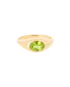 Tiramisu 14k Plated 1.00 Ct. Tw. Peridot Ring