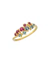 Tiramisu 14k Plated 1.43 Ct. Tw. Gemstone Ring