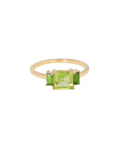 Tiramisu 14k Plated 1.59 Ct. Tw. Peridot In Green