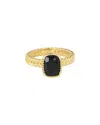 Tiramisu 14k Plated 2.18 Ct. Tw. Black Onyx Ring
