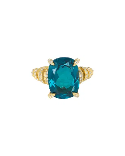 Tiramisu 18k Over Silver 10.65 Ct. Tw. London Blue Topaz