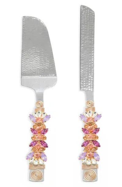 Tiramisu 2-piece Cake Serving Set In Multi
