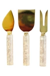 Tiramisu 3-piece Cheese Serving Set In Neutral