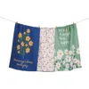 Tiramisu The Good Vibes Botanical Kitchen Towel Set In Multi