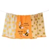 Tiramisu 3-piece Kitchen Towel Set In Orange