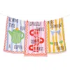 Tiramisu Convivial Beverage Cotton Kitchen Towel Set In Multi