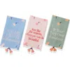 Tiramisu 3-piece Kitchen Towel Set In Multi