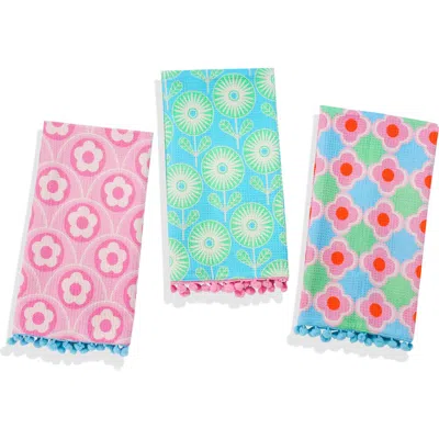 Tiramisu Retro Pop Floral Towel Set In Multi