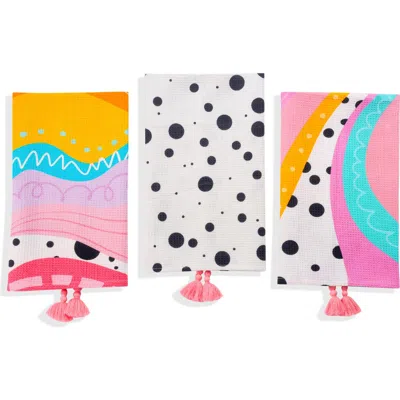 Tiramisu Abstract Pop Art Kitchen Towel Set In Multi