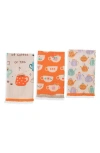 Tiramisu 3-piece Kitchen Towel Set In Multi