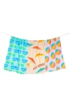 Tiramisu Endless Summer Kitchen Towel Set In Multi