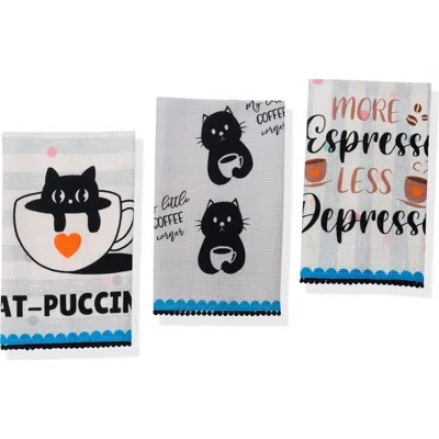 Tiramisu 3-piece Kitchen Towel Set In Multi