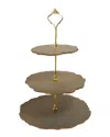 Tiramisu 3-tier Resin Dessert Stand In Green
