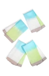 Tiramisu 4-pack Tropical Sunrise Napkins In Multi