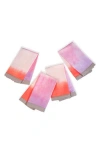 Tiramisu 4-pack Tropical Sunrise Napkins In Multi