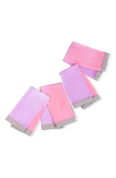 Tiramisu 4-pack Tropical Sunrise Napkins In Purple