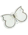 Tiramisu Abalone Butterfly Marble Platter In White