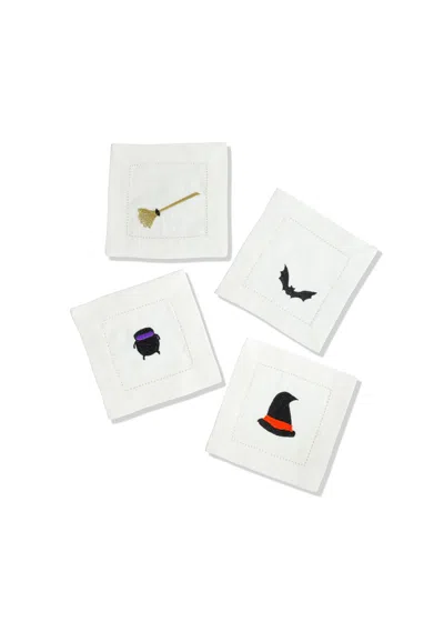 Tiramisu Arcane Allure Cocktail Napkins In White