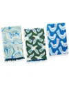 Tiramisu 3-piece Kitchen Towel Set In Multi