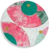 Tiramisu Aurora Splendor Marble Platter In White Multi
