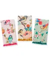 Tiramisu Avian Bloom Kitchen Towel Set In Multi