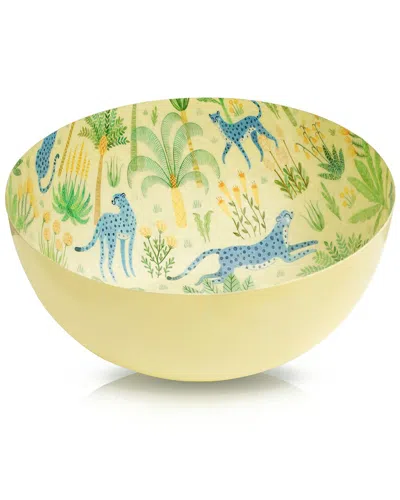 Tiramisu Azure Savannah Statement Bowl In Yellow