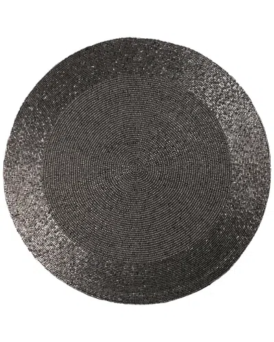 Tiramisu Beaded Placemat In Gunmetal