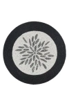 Tiramisu Beaded Placemat In Ivory/black