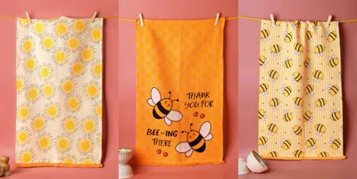 Tiramisu Bee-ing There Thank You Towel Set In Multi