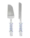 Tiramisu Blue Sparks Cake Server Set In Blue
