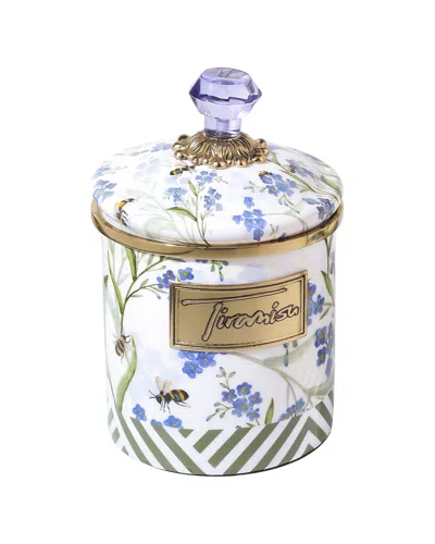 Tiramisu Bluebell Garden Small Decorative Kitchen Canister In Multi