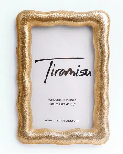 Tiramisu Blush Quartz Resin Picture Frame In Gold