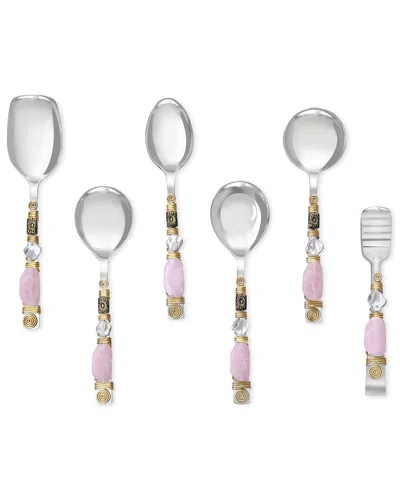 TIRAMISU TIRAMISU BLUSHED SERVING SPOONS (SET OF 6)