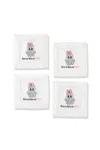 Tiramisu Boo-ze Boo-ze Boo! Cocktail Napkins Set In White