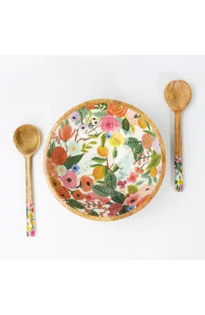 Tiramisu Breezy Blossoms 3-piece Salad Set In Multi