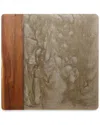 Tiramisu Brown Resin & Wood Cheese Board In Brown